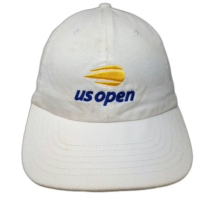 Quake City Caps US Open Tennis American Express White One Size Baseball Cap Hat