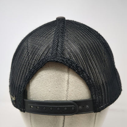 DRI DUCK Trucker Hat Black Gray One Size Mesh Back Snapback Patch Canvas Rugged