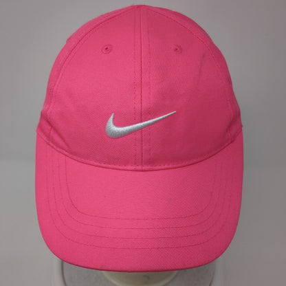 Nike Strapback Hat Pink 4-6X Adjustable Embroidered Swoosh 6 Panel Just Do It