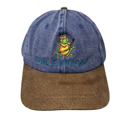 Neil Diamond Frog Slideback Hat Blue One Size Adjustable Fahrenheit