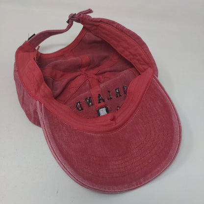 Orlando Florida FL Slideback Hat Red One Size Embroidered Sunkiss Kap
