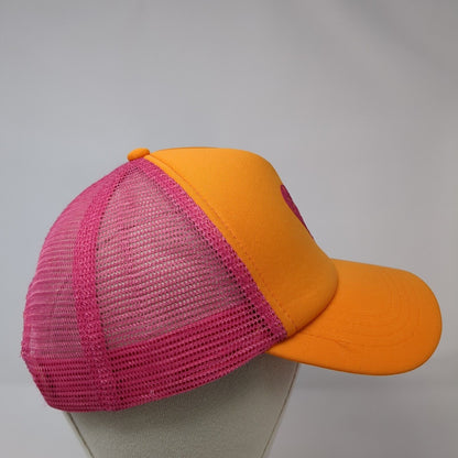 Heart Snapback Mesh Back Trucker Hat Multi One Size Colorblock Rubi