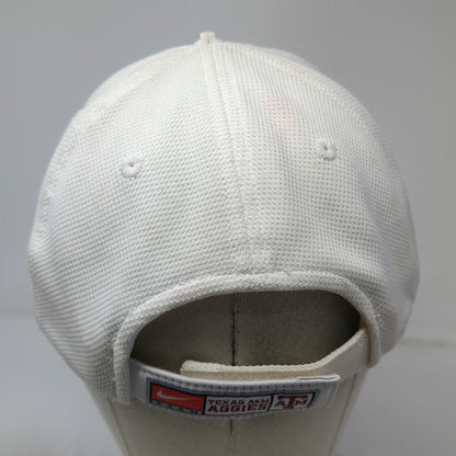 Nike Texas A&M Aggies NCAA Cap White Red One Size Dri-FIT Strapback Mesh Hat ATM