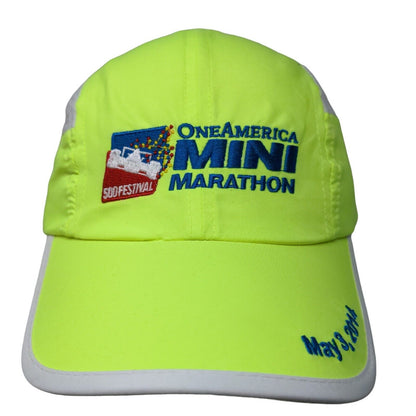 One America Indy 500 Mini Marathon Cap Hat Green 2014 Embroidered Logo