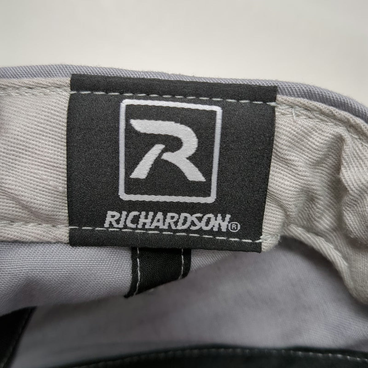 Richardson Snapback Gray L Performance Athletic Club Embroidery Flat Brim Hat