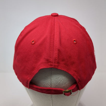 Victoria Sport Slideback Hat Red One Size Embroidered Solid 6 Panel