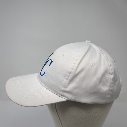 KC Edward Jones Strapback Baseball Cap White One Size Adjustable Embroidered
