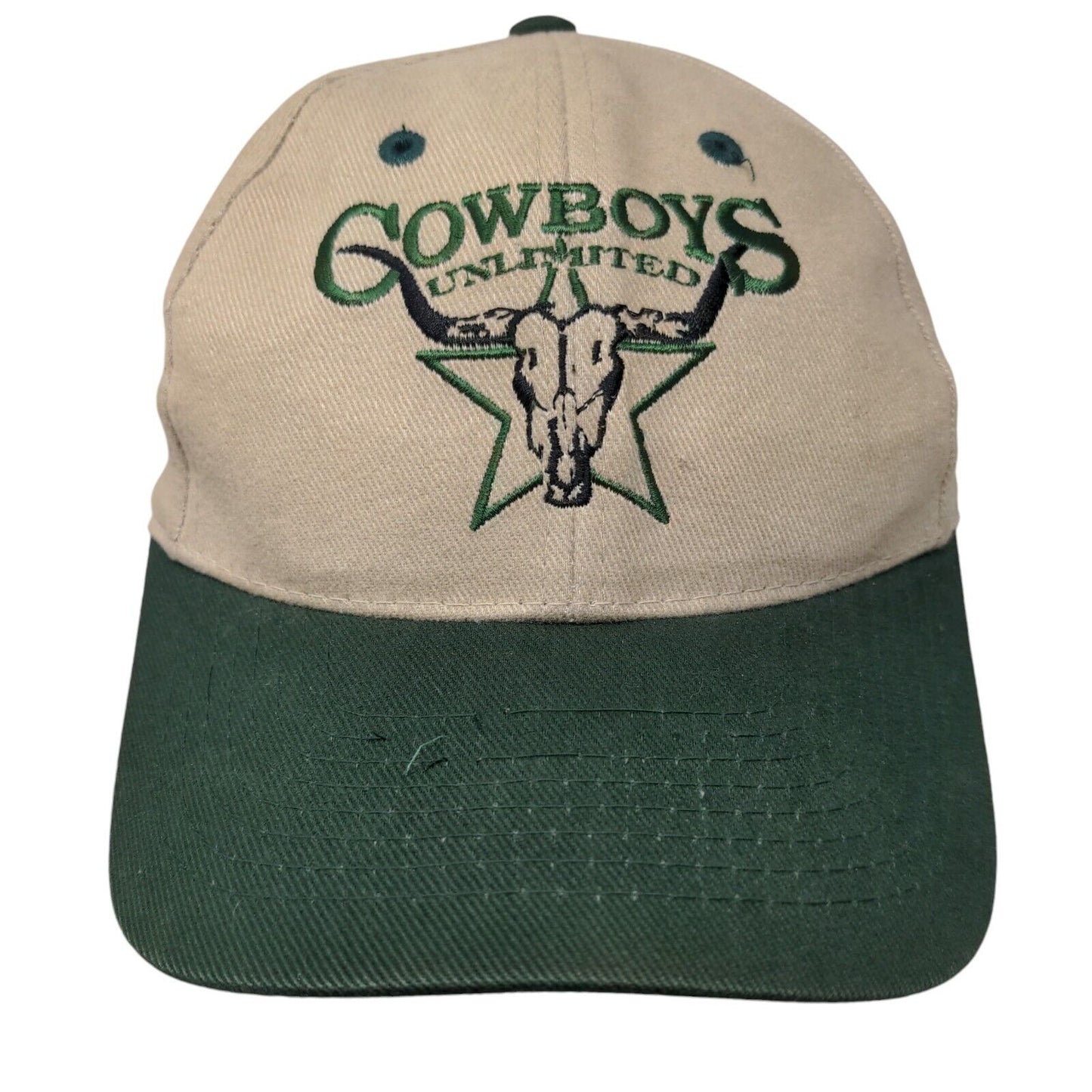 Cowboys Unlimited Fitted Hat Multicolor OSFA Embroidered 6 Panel Toppers