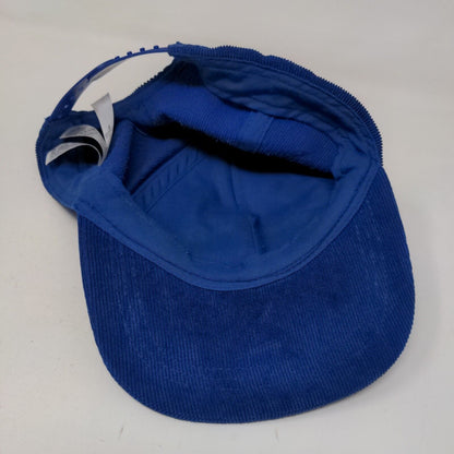 Old Navy Boy's Snapback Hat Blue Size OS Embroidered Awesome Logo Corduroy