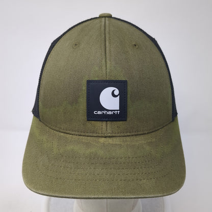 Carhartt Snapback Trucker Hat Green One Size Mesh Back Colorblock