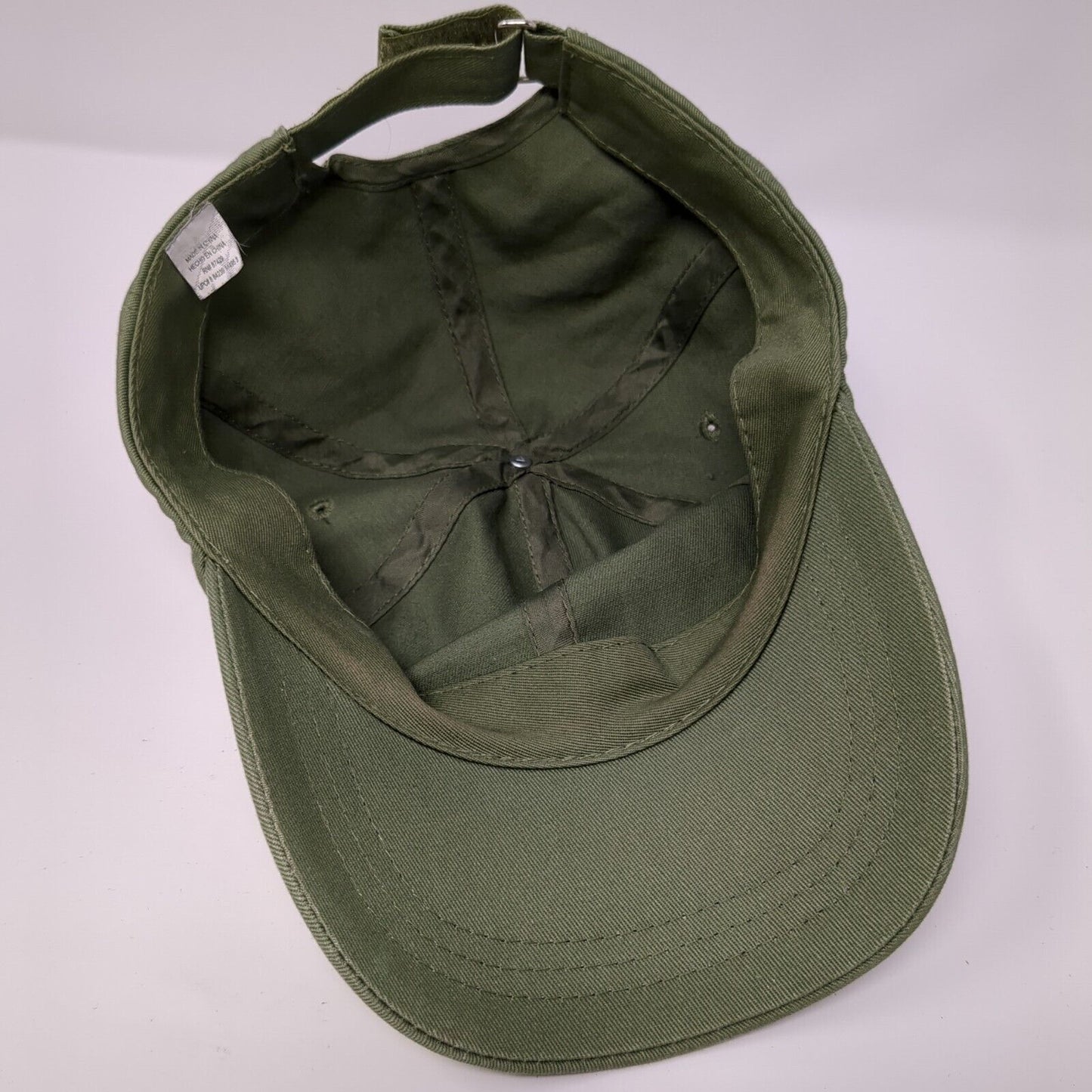Unbranded Strapback Hat Green One Size Adjustable Blank Solid 6 Panel