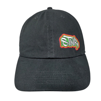 Newhattan Slideback Hat Black OSFA Adjustable Embroidered 6 Panel