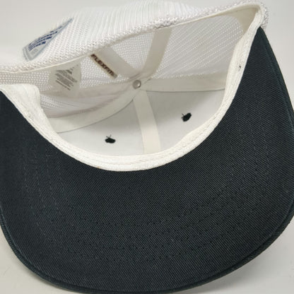 Columbia Baseball Cap Black White One Size PFG Mesh Back Flexfit Fishing Hat