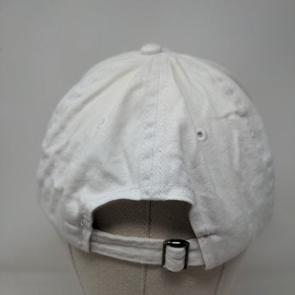 A to Z Slideback Hat White One Size Adjustable Vented Holes 5 Panel Cotton