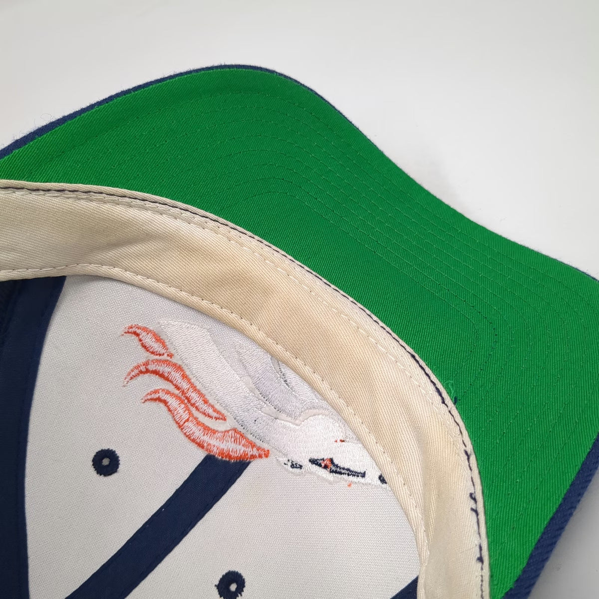 Denver Broncos NFL American Needle Snapback Blue One Size Green Underbrim Hat