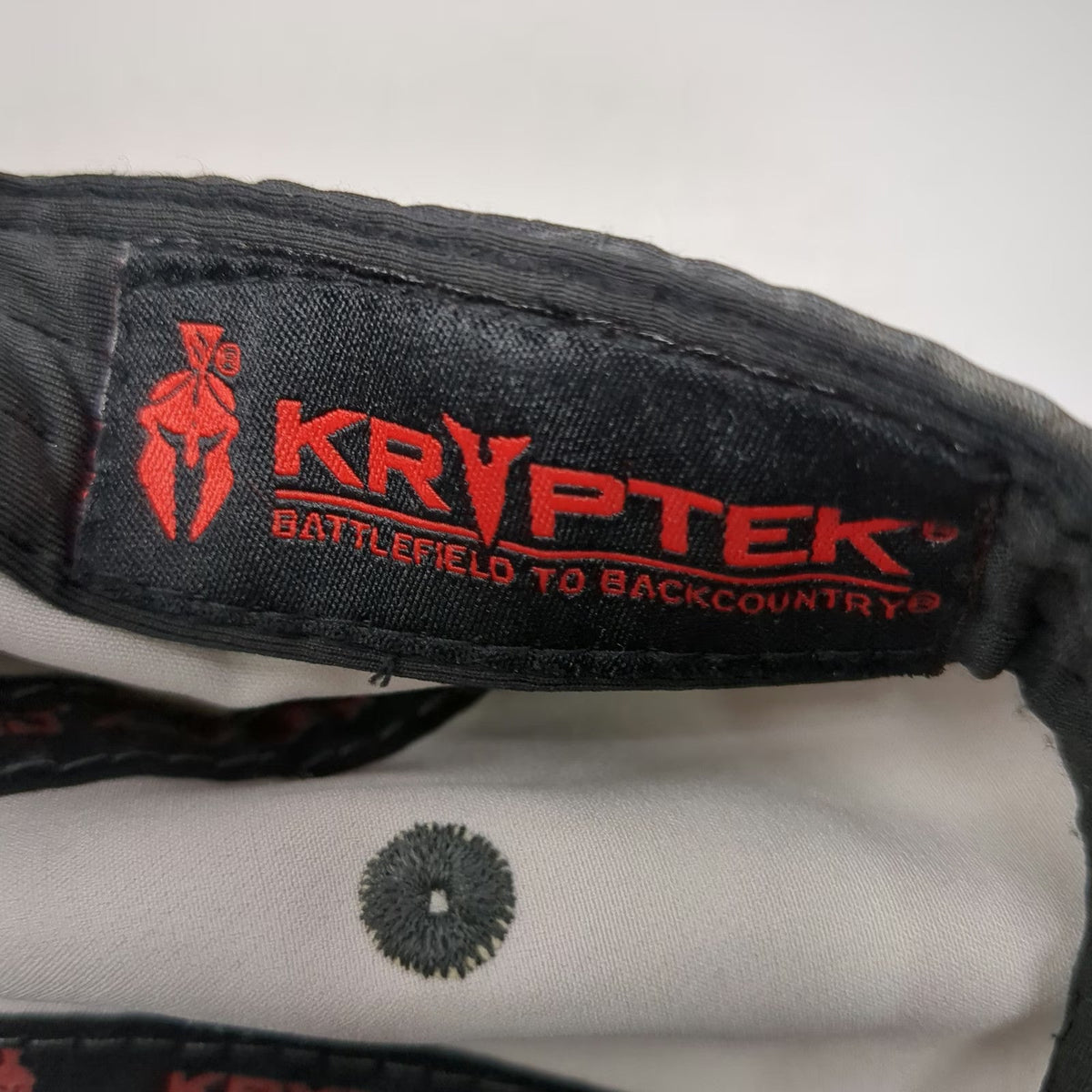 Kryptek Baseball Cap Black Gray OSFM Spartan Helmet Typhon Camo Strapback Hat