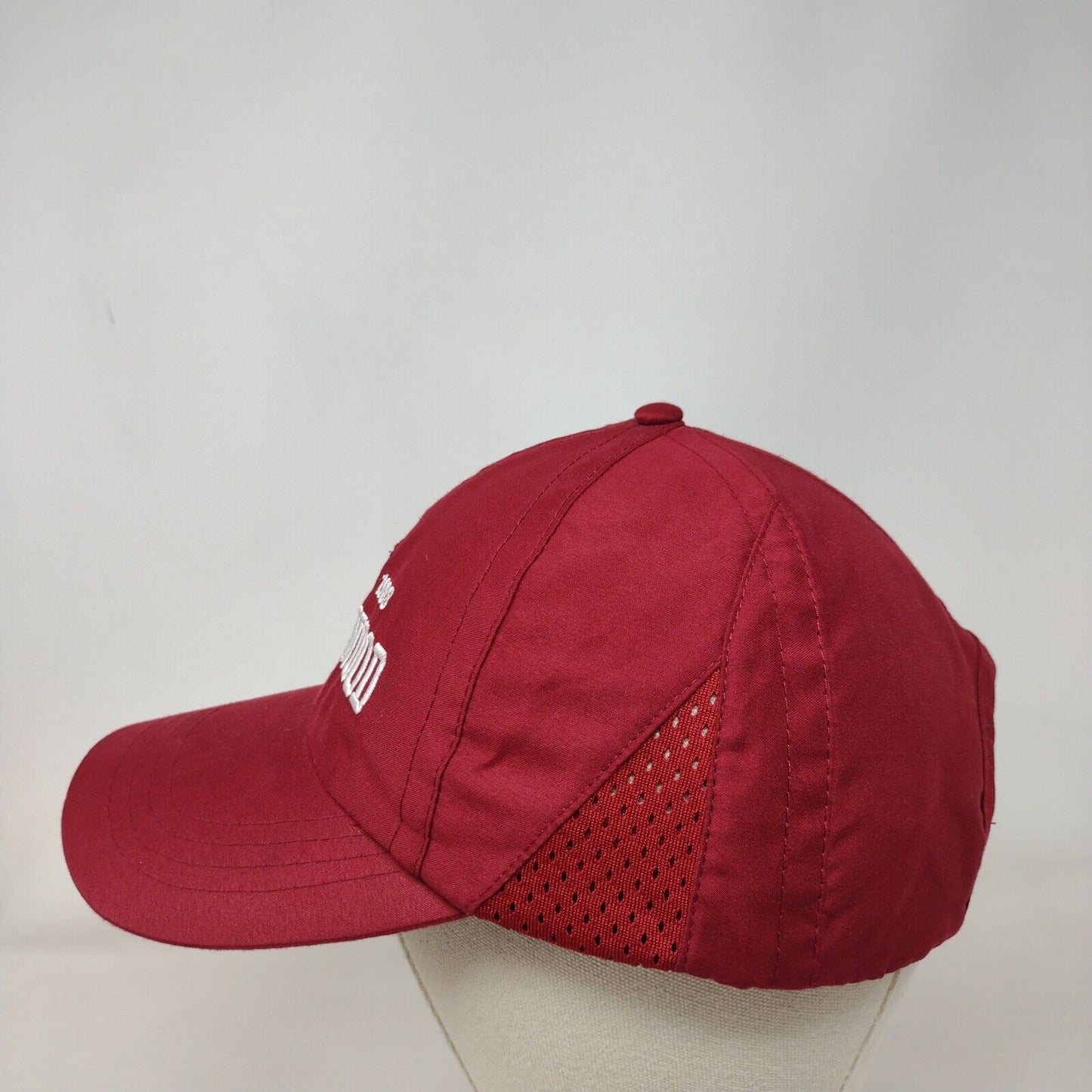 Silverwood Est. 1988 Strapback Hat Red OSFM Adjustable Embroidered Breathable