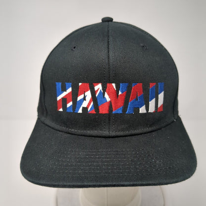 Hawaii Snapback Hat Black One size Adjustable Embroidered 6 Panel VANS