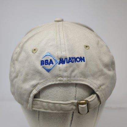 Dallas Airmotive BBA Aviation Slideback Baseball Cap Beige One Size Hat