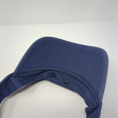 Bud Light Strapback Sun Visor Hat Blue OS Adjustable Lightweight Embroidered