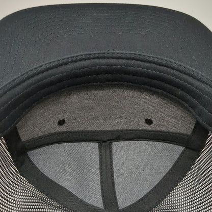 Richardson Trucker Hat Black One Size Lincoln Electric Patch Mesh Snapback Logo