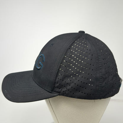 CMG Financial Mortgage Trucker Hat Black OSFM Perforated Snapback Blue Underbrim