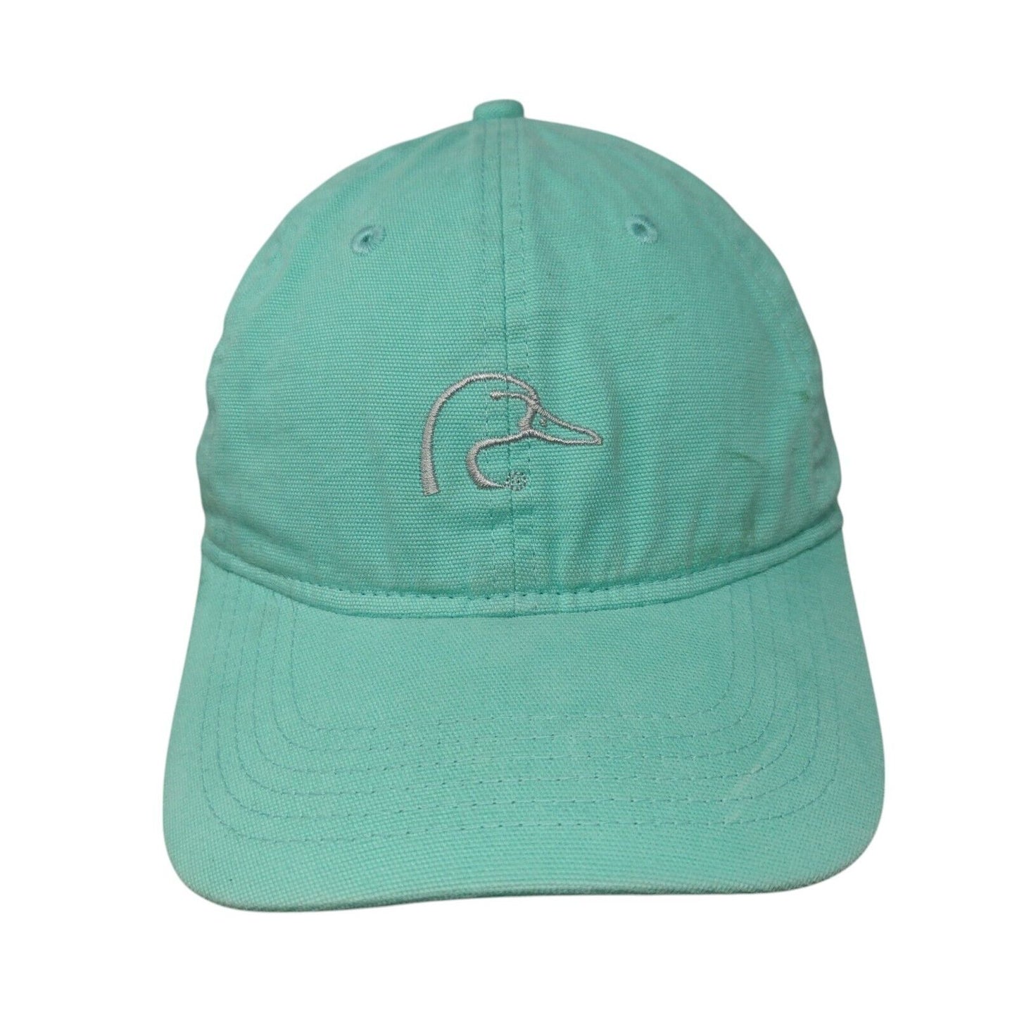 Ducks Unlimited Slideback Hat Greenish-Blue OSFM Adjustable 6 Panel Outdoor Cap