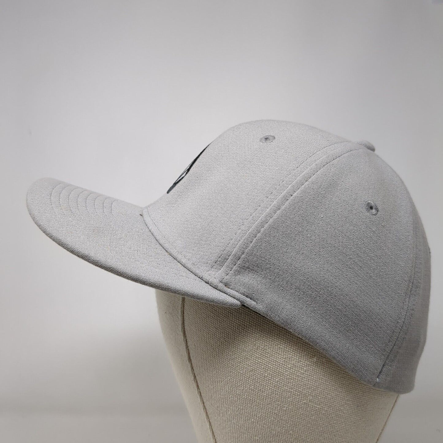 Volcom Stone Fitted Hat Gray L/XL Embroidered Solid 6 Panel Vent Holes