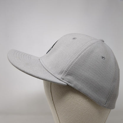 Volcom Stone Fitted Hat Gray L/XL Embroidered Solid 6 Panel Vent Holes