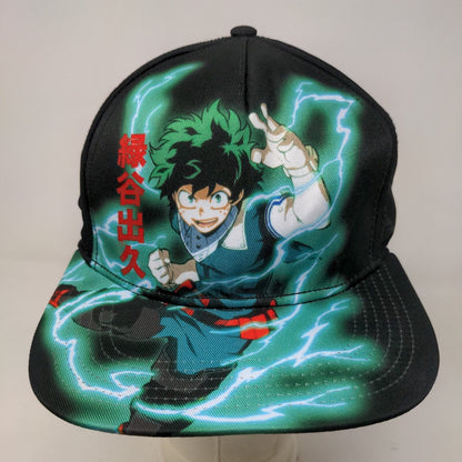 Funimation My Hero Academia Men's Snapback Hat Multicolor OSFM Izuku Midoriya