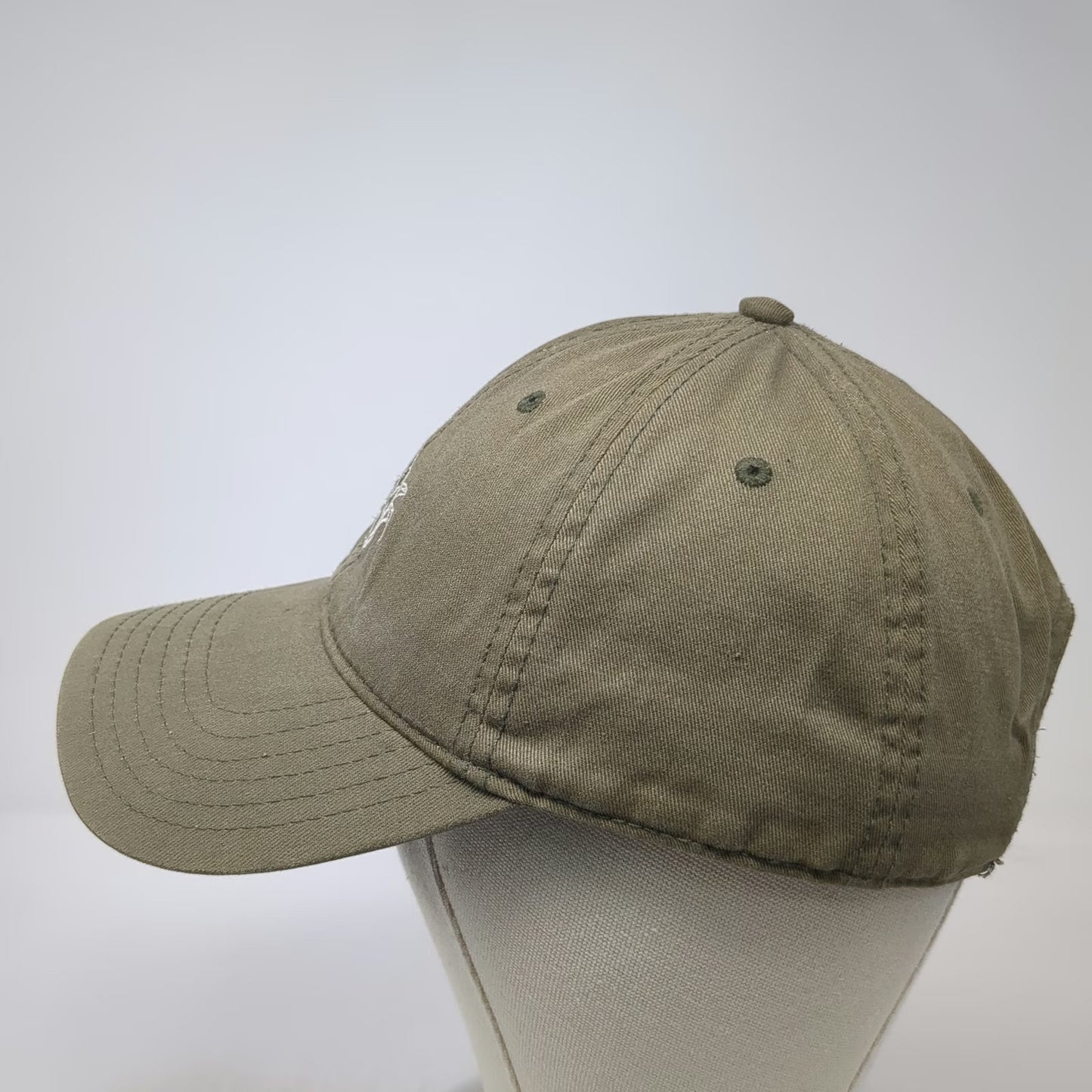 OTTO Baseball Cap Green One Size Coffee Bean Tea Leaf Cotton Slideback Logo hat