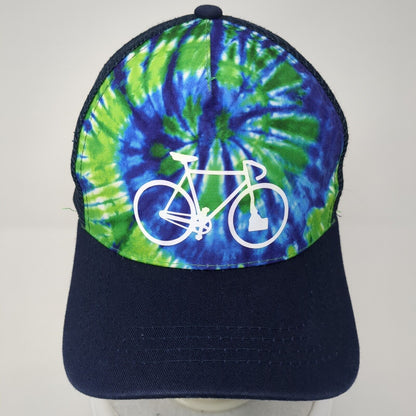 Bicycle Snapback Trucker Hat Multi One Size Tie Dye Mesh Back Pit Bull