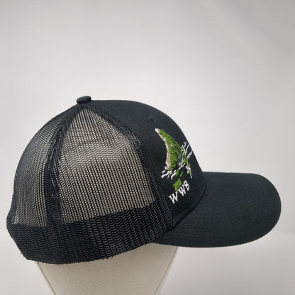 2018 WWB Snapback Trucker Hat Black One Size Adjustable Mesh Back Port Authority
