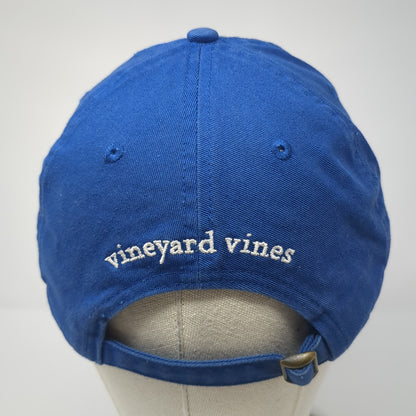 Vineyard Vines Whale Logo Slideback Hat Blue One Size Solid Adjustable