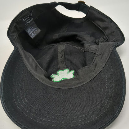 David and Young Baseball Cap Black One Size Shamrock Green Clover Adjustable Hat