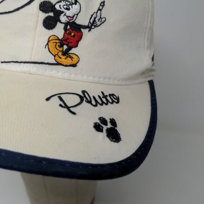 Walt Disney World Men's Strapback Hat Size OSFA Embroidered Mickey, Goofy, Pluto