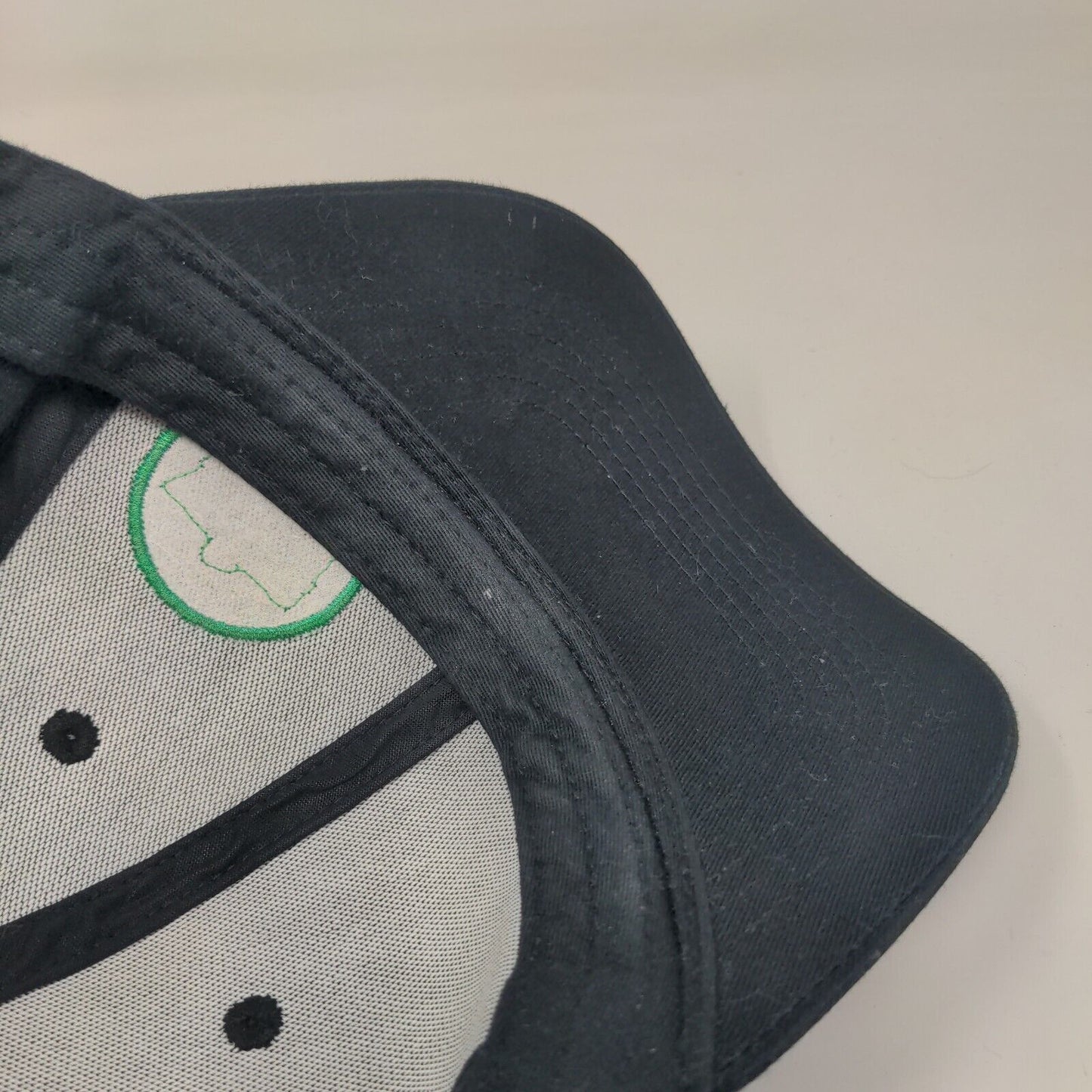 Whole Foods Market Strapback Hat Black OSFM Adjustable Vented Holes Loomstate