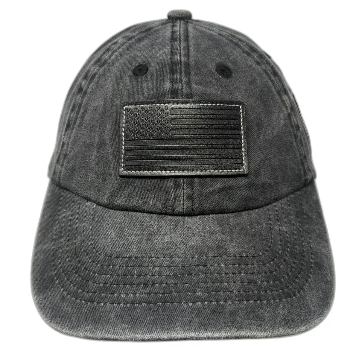 Ford Snapback Gray One Size American Flag Built Ford Tough Baseball Hat Patch