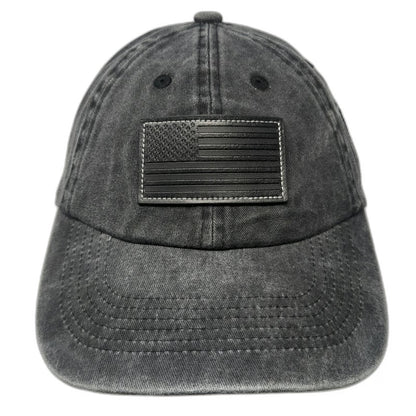 Ford Snapback Gray One Size American Flag Built Ford Tough Baseball Hat Patch
