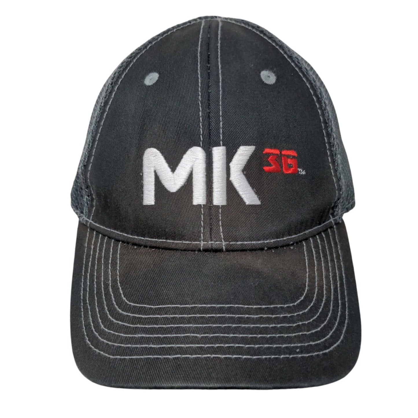 MK 36 Strapback Mesh Back Trucker Hat Multicolor OSFM Embroidered