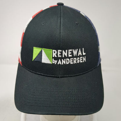 Kati Trucker Hat Black One Size US Flag Renewal by Andersen Snapback Mesh Back