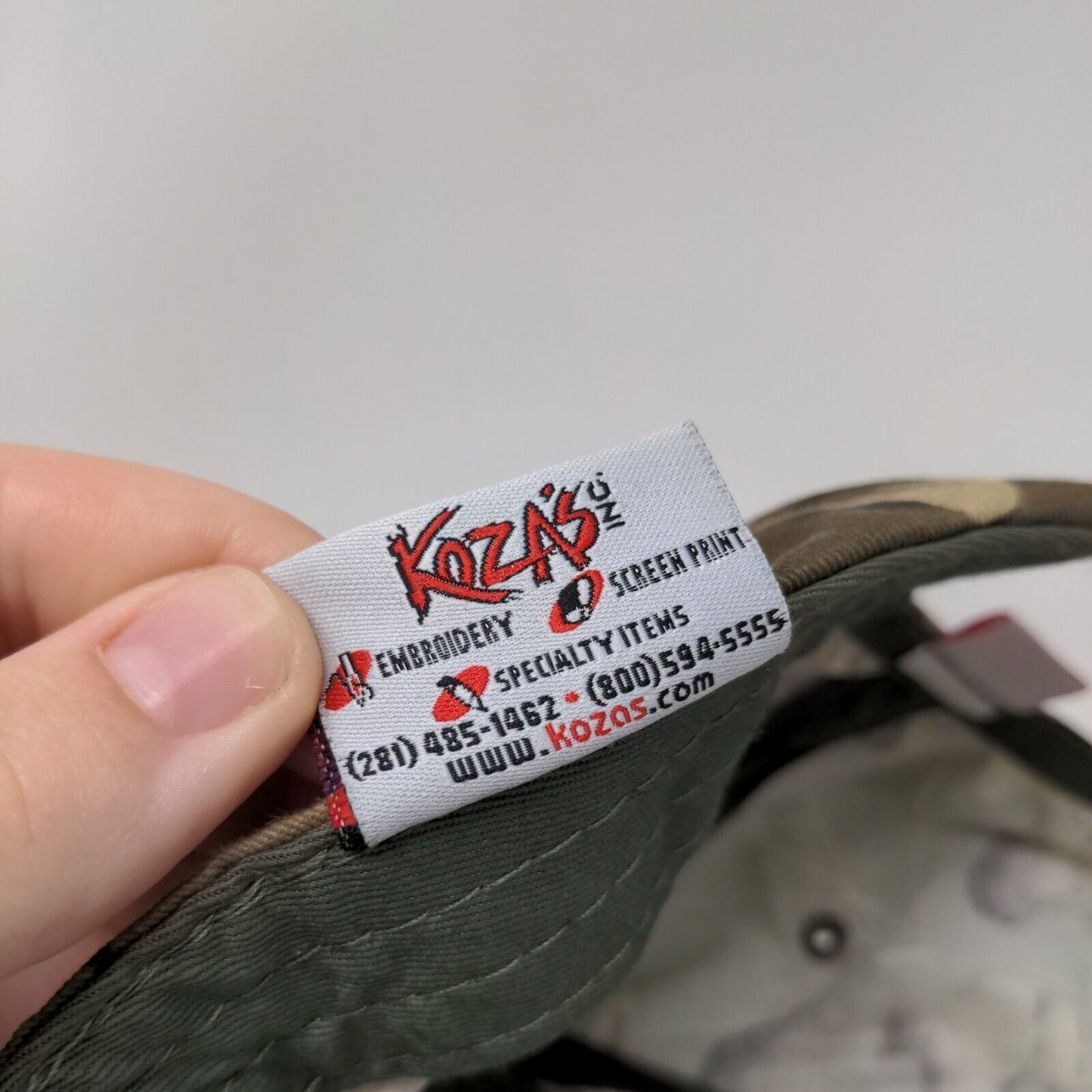 Control Worx Strapback Hat Camo One Size Embroidered Tournament Apparel Koza's