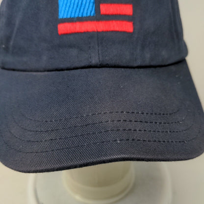 Walker16 Slideback Hat Blue One Size Adjustable Embroidered Vented Holes 6 Panel