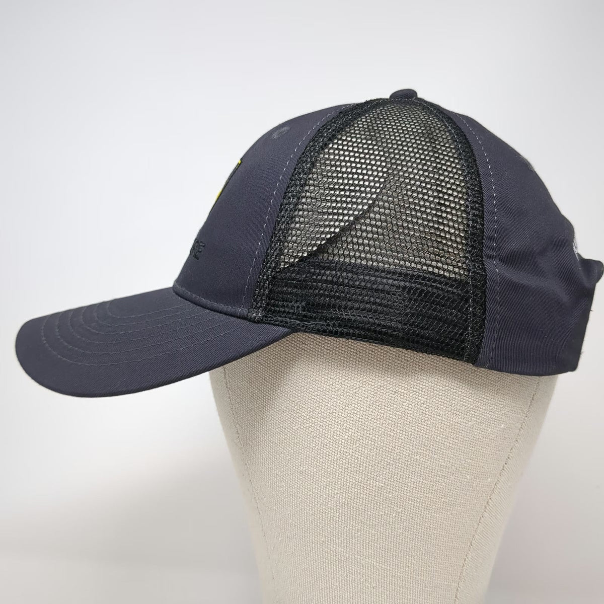 John Deere Snapback Gray One Size Mesh Trucker Hat Embroidered Run Your World