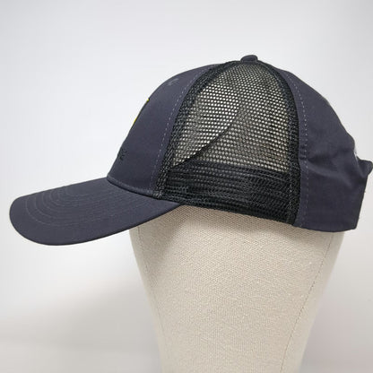 John Deere Snapback Gray One Size Mesh Trucker Hat Embroidered Run Your World