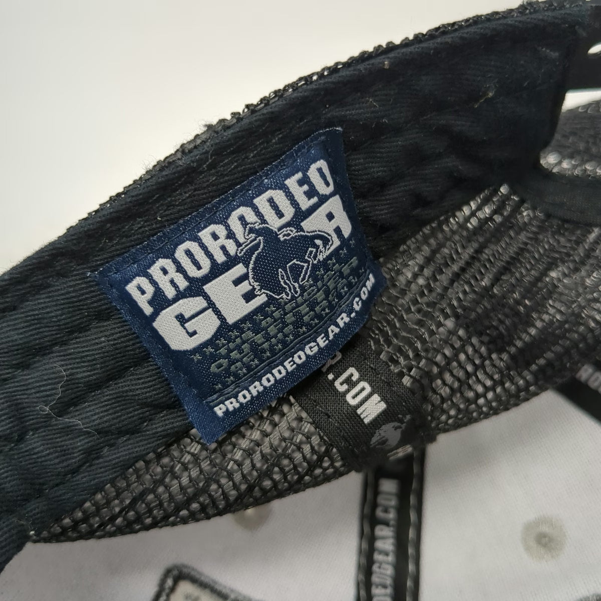 Prorodeo Gear Gray Black Trucker Hat One Size NFR 2017 Wrangler Las Vegas Patch