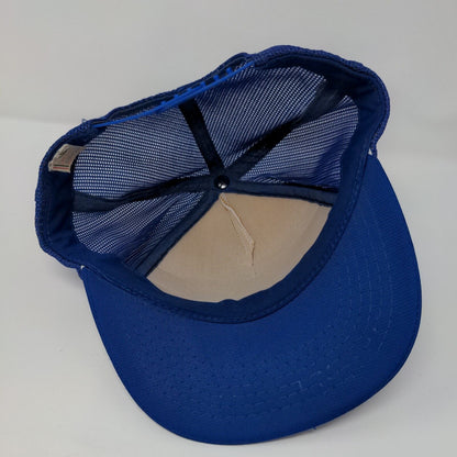 Big Boys Toys Pocatello Idaho Snapback Trucker Hat Blue OSFA Mesh Back Polyester