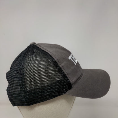 TEC Snapback Mesh Back Trucker Hat Gray One Size Colorblock 6 Panel