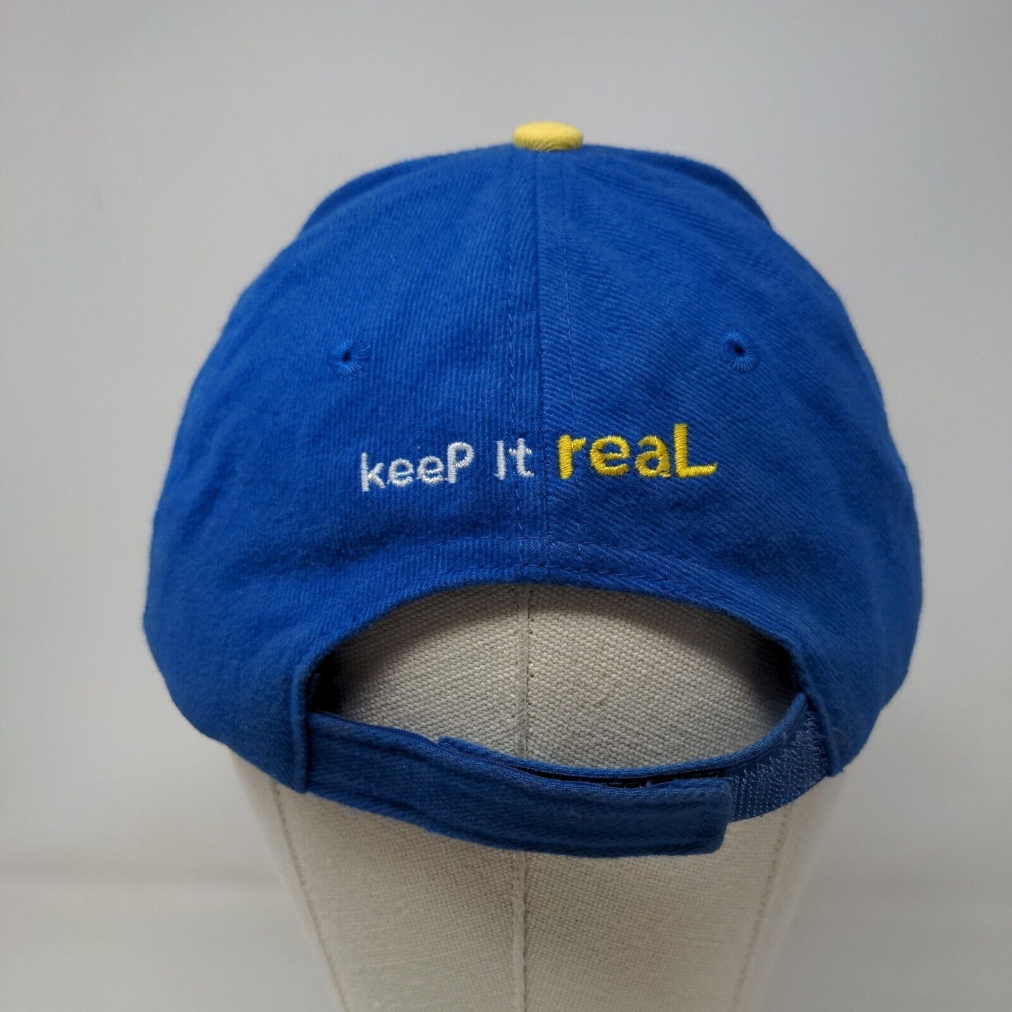 Real Beer Is Carib Lager Strapback Hat Blue One Size Embroidered Bottle Opener