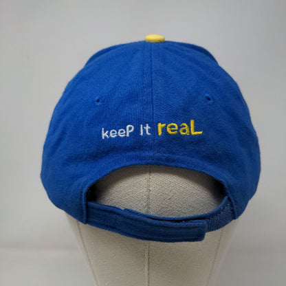 Real Beer Is Carib Lager Strapback Hat Blue One Size Embroidered Bottle Opener